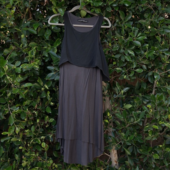 All Saints Black Mini Layered Swing Dress - Picture 2 of 4